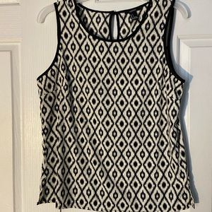 Black and White Blouse